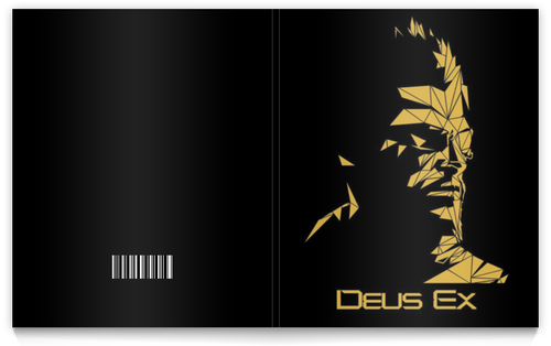 Заказать тетрадь в Москве. Тетрадь на клею Deus Ex от GeekFox  - готовые дизайны и нанесение принтов.