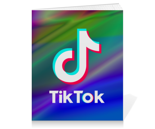 Заказать тетрадь в Москве. Тетрадь на клею TikTok  от DESIGNER   - готовые дизайны и нанесение принтов.