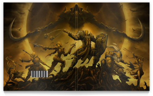 Заказать тетрадь в Москве. Тетрадь на клею Diablo III от scoopysmith - готовые дизайны и нанесение принтов.