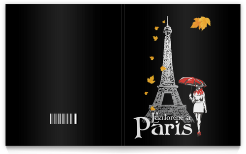 Заказать тетрадь в Москве. Тетрадь на клею Осень в Париже. от Zorgo-Art  - готовые дизайны и нанесение принтов.