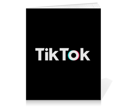 Заказать тетрадь в Москве. Тетрадь на клею TikTok  от DESIGNER   - готовые дизайны и нанесение принтов.