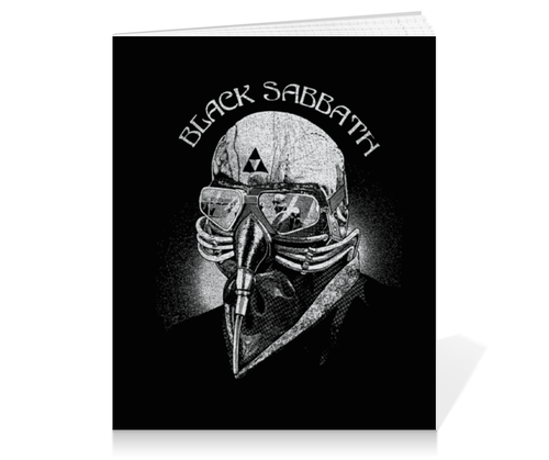 Заказать тетрадь в Москве. Тетрадь на клею Black Sabbath от geekbox - готовые дизайны и нанесение принтов.