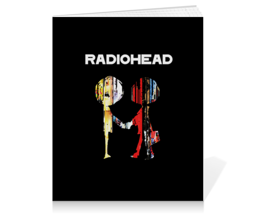 Заказать тетрадь в Москве. Тетрадь на клею Radiohead от geekbox - готовые дизайны и нанесение принтов.