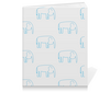 Заказать тетрадь в Москве. Тетрадь на клею Синий слон от Vadim Koval - готовые дизайны и нанесение принтов.