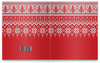 Заказать тетрадь в Москве. Тетрадь на клею Новогодние узоры от FireFoxa - готовые дизайны и нанесение принтов.