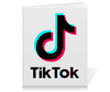 Заказать тетрадь в Москве. Тетрадь на клею TikTok  от DESIGNER   - готовые дизайны и нанесение принтов.