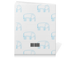 Заказать тетрадь в Москве. Тетрадь на клею Синий слон от Vadim Koval - готовые дизайны и нанесение принтов.