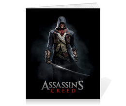 Заказать тетрадь в Москве. Тетрадь на клею Assassins Creed (Unity Arno) от Аня Лукьянова - готовые дизайны и нанесение принтов.