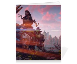 Заказать тетрадь в Москве. Тетрадь на клею Horizon Zero Dawn от GeekFox  - готовые дизайны и нанесение принтов.