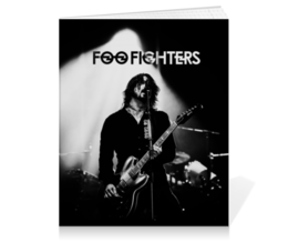 Заказать тетрадь в Москве. Тетрадь на клею Foo Fighters от geekbox - готовые дизайны и нанесение принтов.