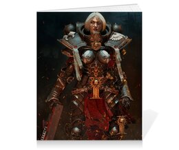 Заказать тетрадь в Москве. Тетрадь на клею Сестры битвы (Warhammer 40k) от GeekFox  - готовые дизайны и нанесение принтов.
