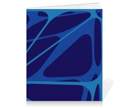 Заказать тетрадь в Москве. Тетрадь на клею Синяя паутина от IrinkaArt  - готовые дизайны и нанесение принтов.
