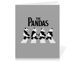 Заказать тетрадь в Москве. Тетрадь на клею The Pandas. Панды от geekbox - готовые дизайны и нанесение принтов.