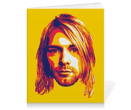 Заказать тетрадь в Москве. Тетрадь на клею Kurt Cobain от Jimmy Flash - готовые дизайны и нанесение принтов.