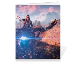 Заказать тетрадь в Москве. Тетрадь на клею Horizon Zero Dawn от GeekFox  - готовые дизайны и нанесение принтов.