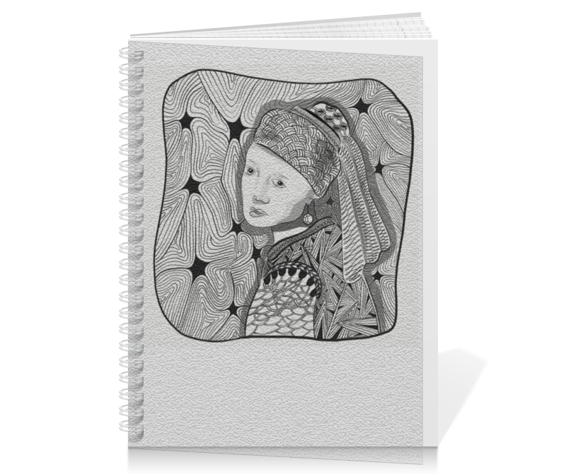 Printio Тетрадь на пружине Девушка с жемчужной сережкой printio тетрадь на пружине девушка с рябиной
