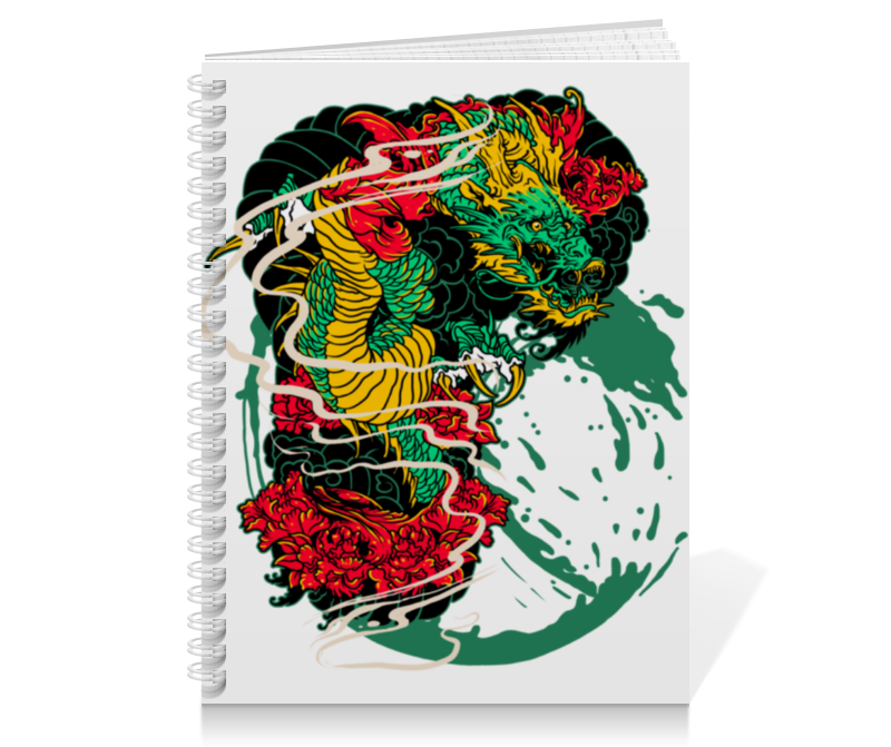 Printio Тетрадь на пружине Китайский дракон