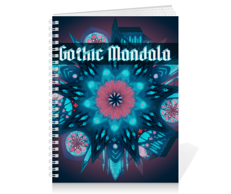 Printio Тетрадь на пружине Mandala gothic цена и фото