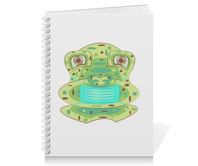 Printio Тетрадь на пружине Жаба в маске printio тетрадь на скрепке жаба в маске