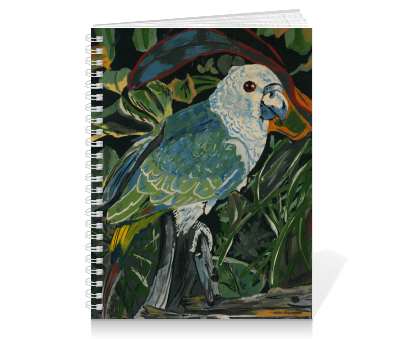 Printio Тетрадь на пружине Зеленый попугай printio тетрадь на пружине зеленый попугай