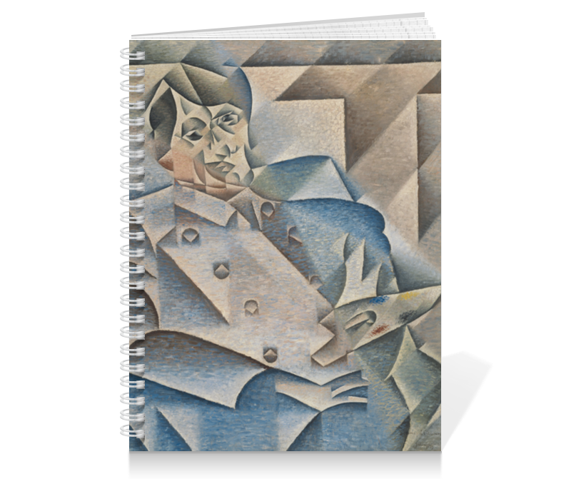 Printio Тетрадь на пружине Портрет пабло пикассо (хуан грис) printio сумка с полной запечаткой портрет пабло пикассо хуан грис