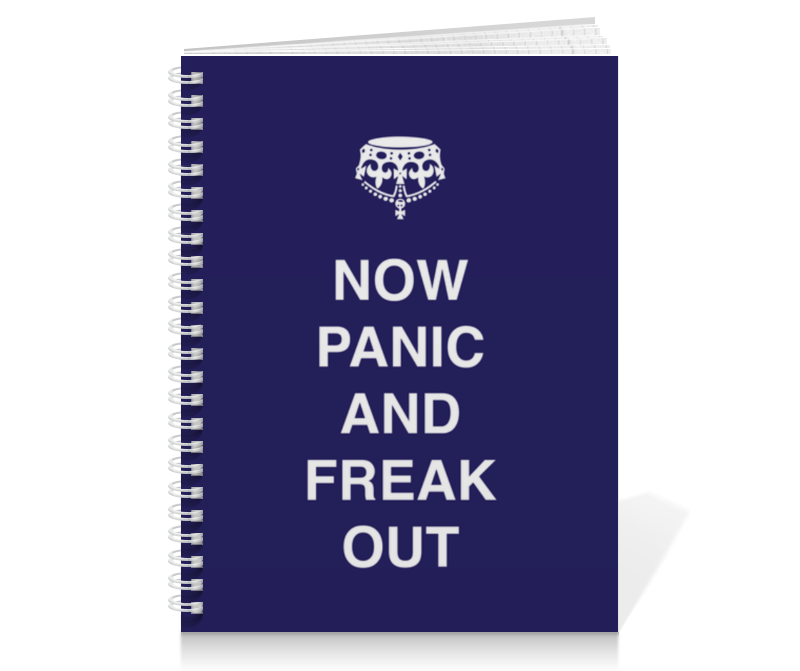 printio блокнот now panic and freak out Printio Тетрадь на пружине Now panic and freak out