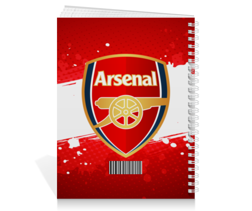 Заказать тетрадь в Москве. Тетрадь на пружине Arsenal от geekbox - готовые дизайны и нанесение принтов.