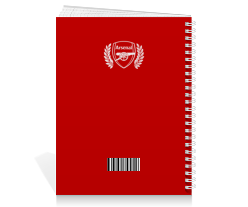 Заказать тетрадь в Москве. Тетрадь на пружине Arsenal от geekbox - готовые дизайны и нанесение принтов.