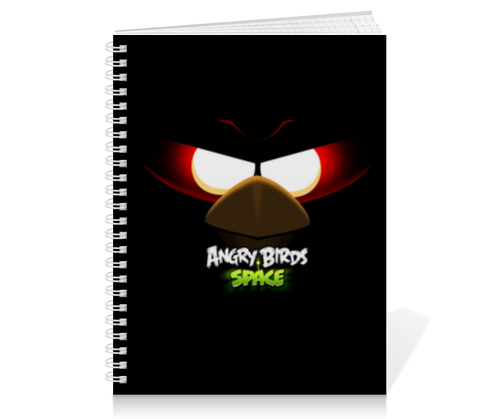 Заказать тетрадь в Москве. Тетрадь на пружине Space (Angry Birds) от Аня Лукьянова - готовые дизайны и нанесение принтов.