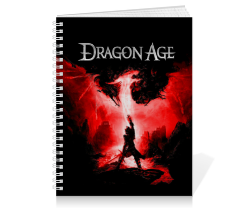 Заказать тетрадь в Москве. Тетрадь на пружине Dragon Age от geekbox - готовые дизайны и нанесение принтов.