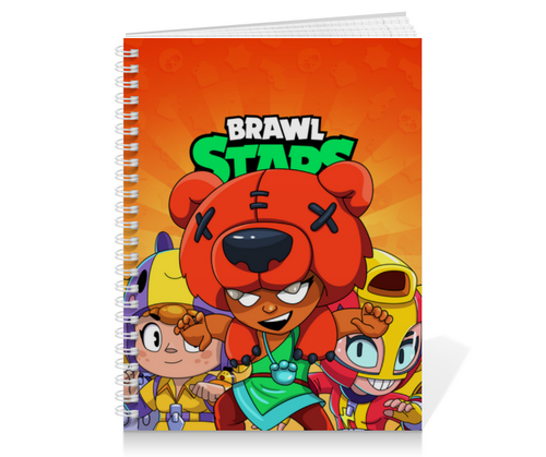 Заказать тетрадь в Москве. Тетрадь на пружине BRAWL STARS NITA  от geekbox - готовые дизайны и нанесение принтов.