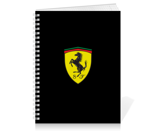 Заказать тетрадь в Москве. Тетрадь на пружине Ferrari  от DESIGNER   - готовые дизайны и нанесение принтов.