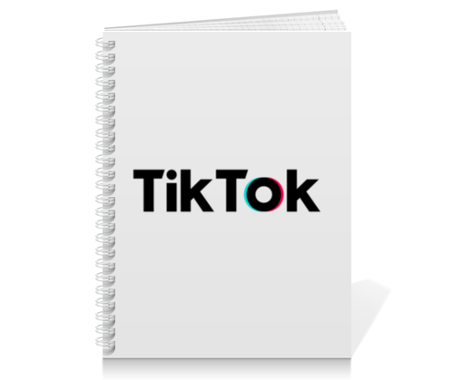 Заказать тетрадь в Москве. Тетрадь на пружине TikTok  от DESIGNER   - готовые дизайны и нанесение принтов.