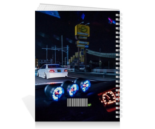 Заказать тетрадь в Москве. Тетрадь на пружине Toyota Chaser  от polina.bugaeva.1998@mail.ru - готовые дизайны и нанесение принтов.