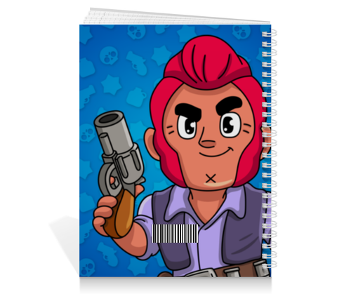 Заказать тетрадь в Москве. Тетрадь на пружине BRAWL STARS COLT от geekbox - готовые дизайны и нанесение принтов.
