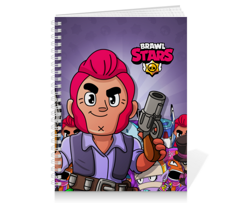 Заказать тетрадь в Москве. Тетрадь на пружине BRAWL STARS COLT от geekbox - готовые дизайны и нанесение принтов.