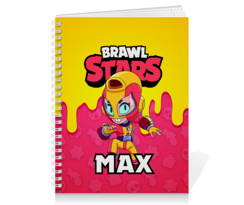 Заказать тетрадь в Москве. Тетрадь на пружине BRAWL STARS MAX от geekbox - готовые дизайны и нанесение принтов.