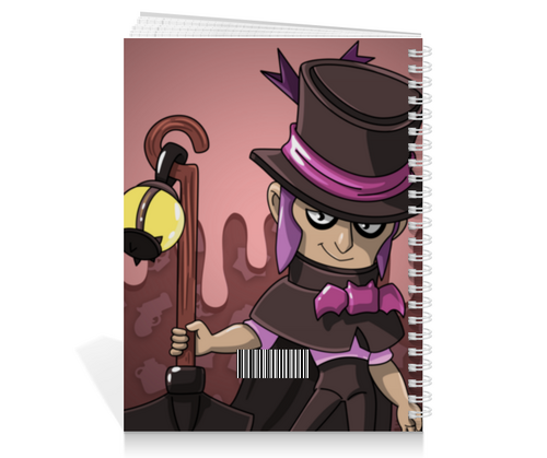 Заказать тетрадь в Москве. Тетрадь на пружине BRAWL STARS MORTIS от geekbox - готовые дизайны и нанесение принтов.