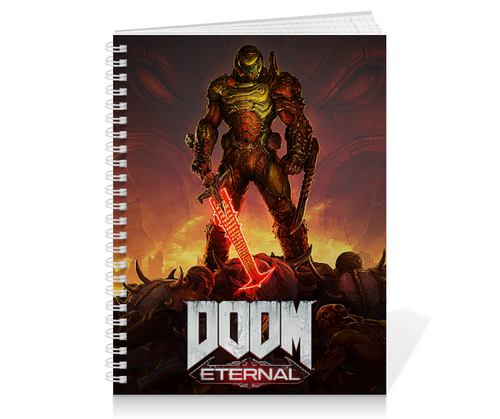 Заказать тетрадь в Москве. Тетрадь на пружине DOOM. от robus - готовые дизайны и нанесение принтов.