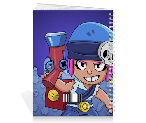 Заказать тетрадь в Москве. Тетрадь на пружине BRAWL STARS PENNY от geekbox - готовые дизайны и нанесение принтов.
