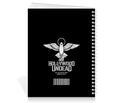 Заказать тетрадь в Москве. Тетрадь на пружине Hollywood Undead от geekbox - готовые дизайны и нанесение принтов.