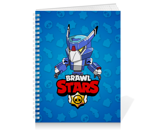 Заказать тетрадь в Москве. Тетрадь на пружине BRAWL STARS CROW от geekbox - готовые дизайны и нанесение принтов.