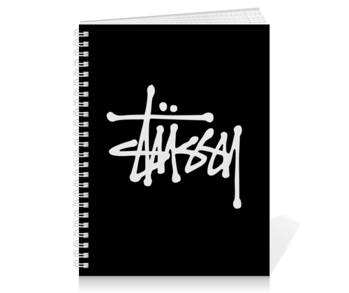 Заказать тетрадь в Москве. Тетрадь на пружине Stussy от DESIGNER   - готовые дизайны и нанесение принтов.