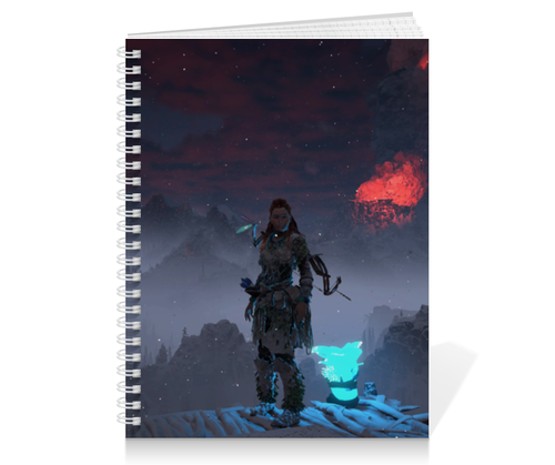 Заказать тетрадь в Москве. Тетрадь на пружине Horizon Zero Dawn от GeekFox  - готовые дизайны и нанесение принтов.