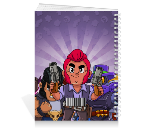 Заказать тетрадь в Москве. Тетрадь на пружине BRAWL STARS COLT от geekbox - готовые дизайны и нанесение принтов.