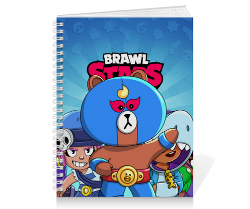 Заказать тетрадь в Москве. Тетрадь на пружине BRAWL STARS EL BROWN от geekbox - готовые дизайны и нанесение принтов.
