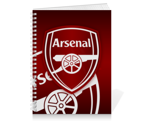 Заказать тетрадь в Москве. Тетрадь на пружине Arsenal от geekbox - готовые дизайны и нанесение принтов.