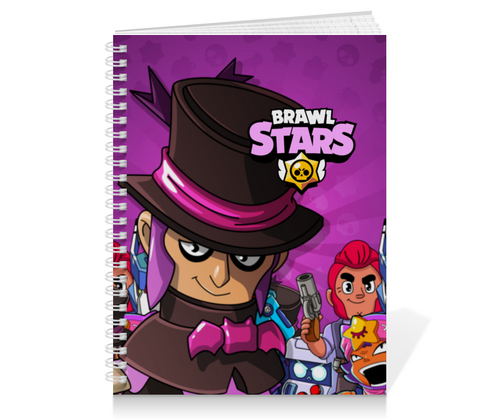 Заказать тетрадь в Москве. Тетрадь на пружине BRAWL STARS MORTIS от geekbox - готовые дизайны и нанесение принтов.