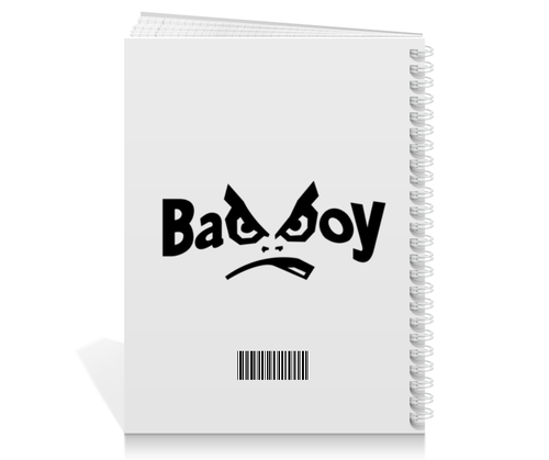Заказать тетрадь в Москве. Тетрадь на пружине Bad Boy от DESIGNER   - готовые дизайны и нанесение принтов.