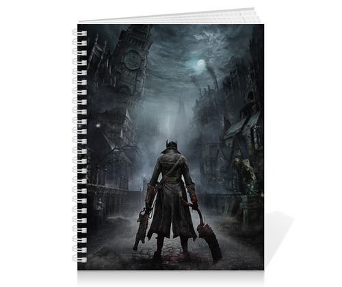 Заказать тетрадь в Москве. Тетрадь на пружине Bloodborne от GeekFox  - готовые дизайны и нанесение принтов.
